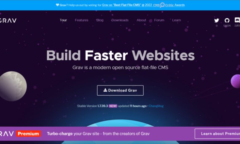 سیستم مدیریت محتوای grav